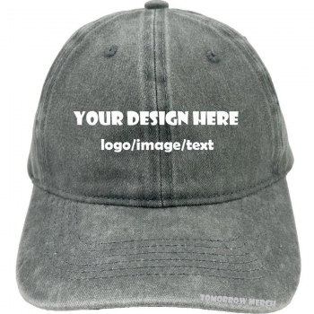 5-panel hat (washed, unstructured, curved bill)