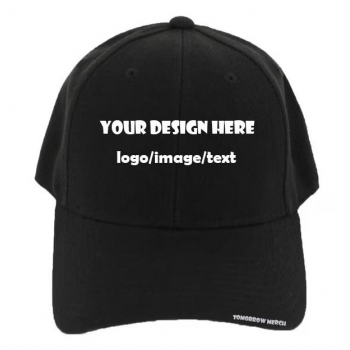 6-panel hat (structured, curved bill)