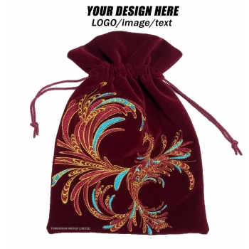 Drawstring velvet